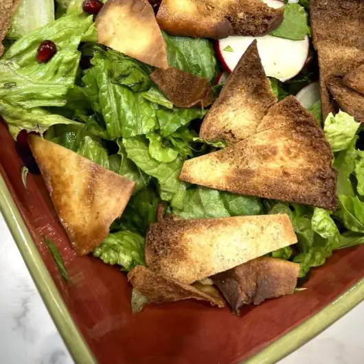 Delicious fattoush salad