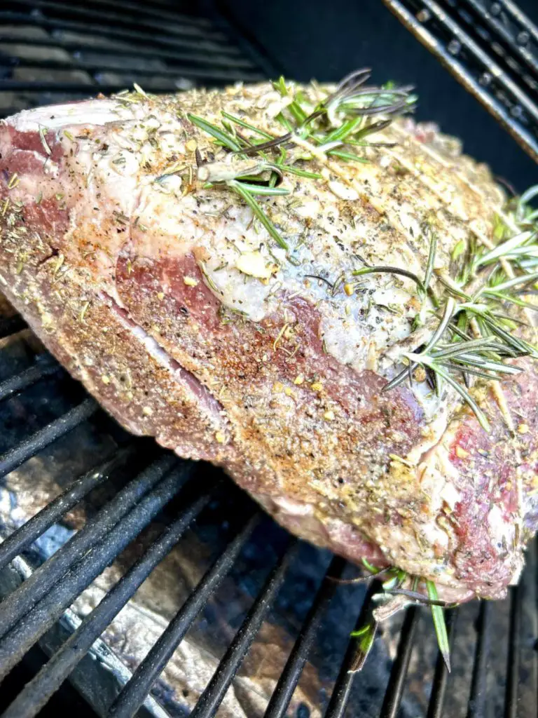 Just placed prime rib on pellet grill