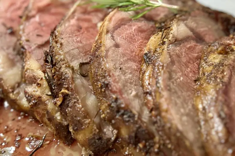 Delightful Prime Rib cooked to medium rare perfection