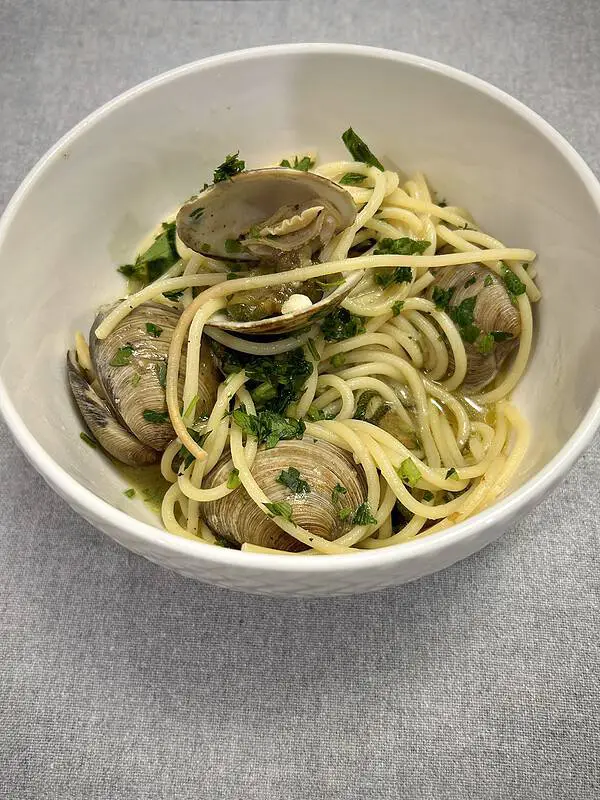 Delicious spaghetti alle vongole with zucchini, this is moe than a dish. It is an experience