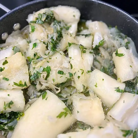 Cuban Style Yuca with Mojo
