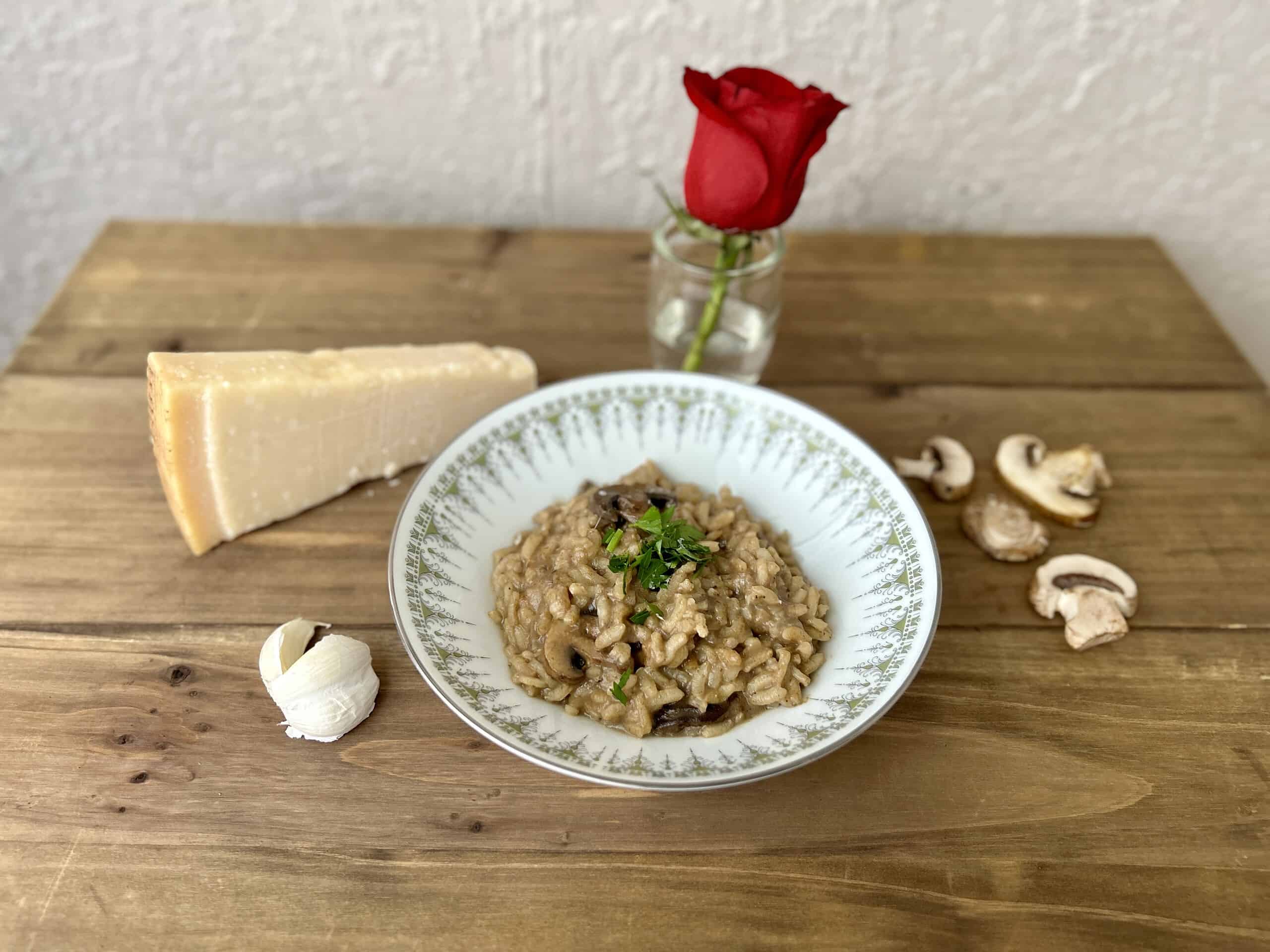 La Mejor y Más Tradicional Receta de Risotto con Champiñones (Risotto ai Funghi)